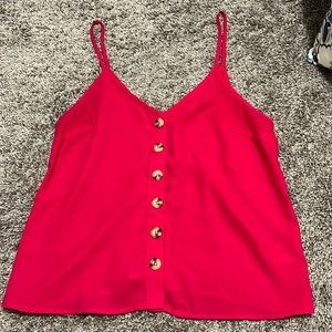 Paper Crane Buttoned Tank Top
